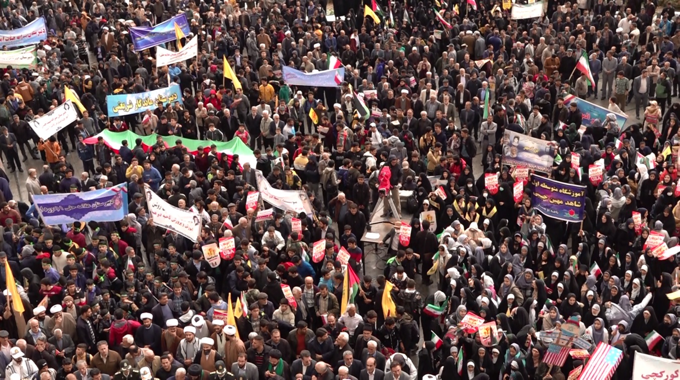 همزمان با سراسر کشور؛ طنین فریاد استکبارستیزی در دیار هگمتانه
