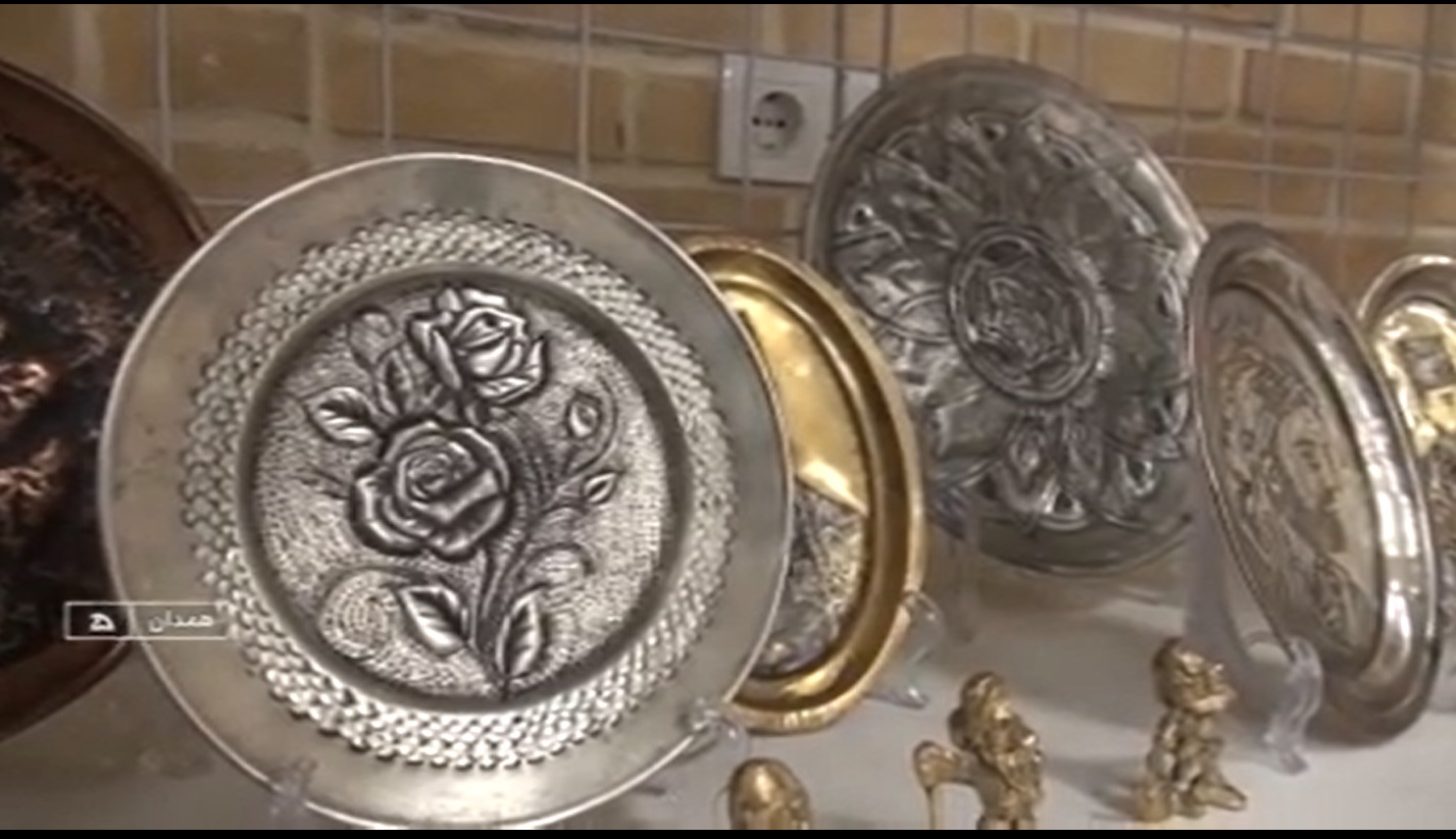 مینای آبگینه،قلم زنی و فیروزه کوبی نقطه اشتراک هنرمندان همدان و اصفهان