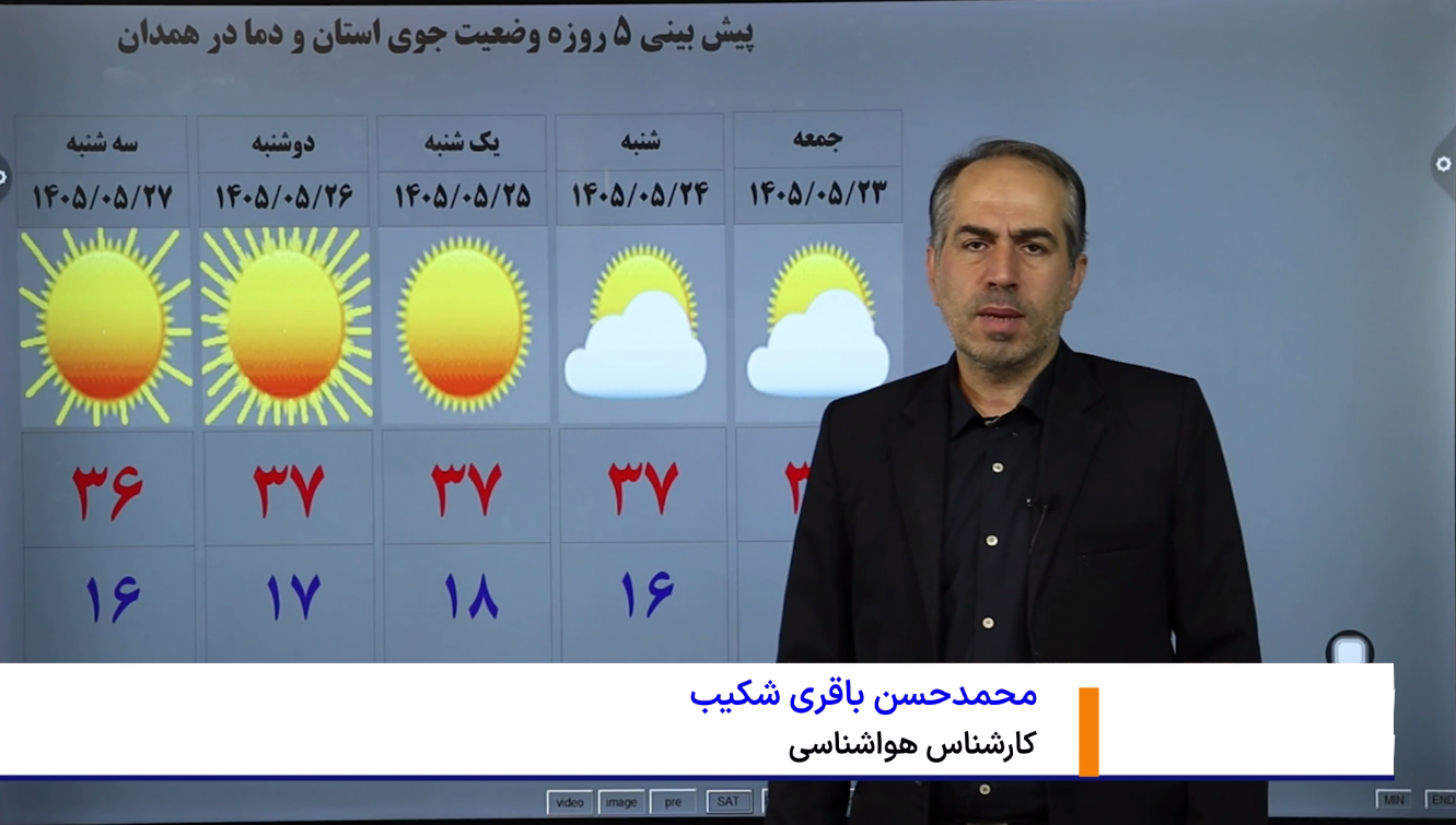 هوای استان همدان گرم تر می شود